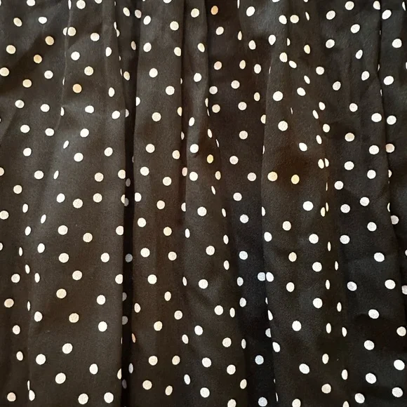 EXLURA women’s high waisted polka dot pleated midi skirt - Picture 6 of 9